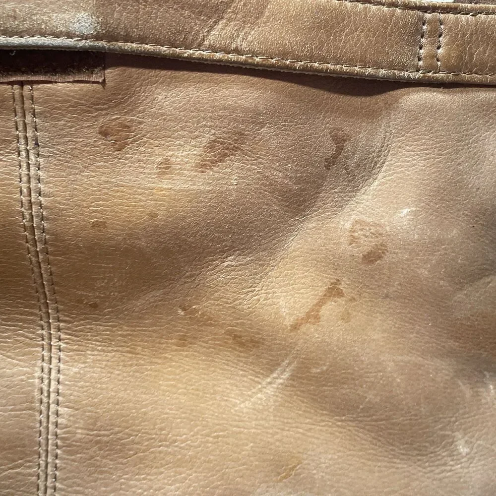 Leather Vintage Laptop Messenger Bag Men's Satchel Shoulder Brown Briefcase